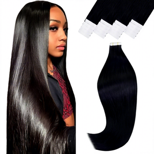 รับผลิตตามสั่งแบบขายส่ง ต่อผมแท้แบบยุโรปและอินเดีย เกรด Remy เงางามตรงสลวย แบบซ่อนรอยต่อ  แบบ Super Double Drawn  แบบ Skin Weft Genius - Product Image 1