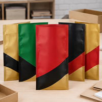 Sacs opaques imprimés sur mesure, pochettes à trois soudures latérales pour cadeaux artisanaux, impression de logo à motifs géométriques