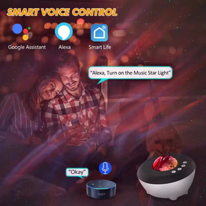 Smart APP Control Aurora Galaxy <b>Star</b> Projector with White Noise <b>LED</b> Nebula Night Light for Bedroom - Product Image 5