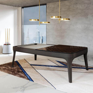 Muebles de lujo para interiores, comedor de madera de roble, <span class=keywords><strong>mesa</strong></span> de billar, diseños modernos, cama de pizarra, <span class=keywords><strong>mesa</strong></span> de billar convertible de 7 pies, y 9 pies 8 pies, tapa de ping <span class=keywords><strong>pong</strong></span> - Product Image 3