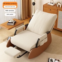 Fourniture d'usine de meubles de maison chaise berçante de loisirs confortable pour jardin balcon salon dossier canapé paresseux