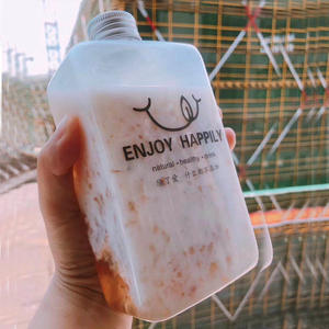 扁平方形设计宠物塑料方便螺帽瓶耐用多功能饮料新鲜苏打香槟啤酒威士忌 - Product Image 3