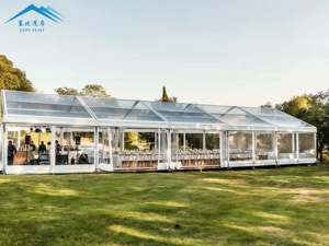 Nhà Máy Giá 2025 Mới Sang Trọng 20x30 20x40 Lớn Ngoài Trời PVC marquee Rõ Ràng <span class=keywords><strong>Top</strong></span> Lều Khung Nhôm Đám Cưới Đảng Lều Để Bán - Product Image 5