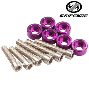 Aluminum Cup <b>Washer</b> 6mm Set Of 6 For <b>Car</b> Modification Garage Use - Product Image 5