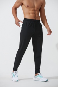 制造商运动男裤尼龙氨纶底加大码慢跑裤黑色口袋运动运动裤 - Product Image 6