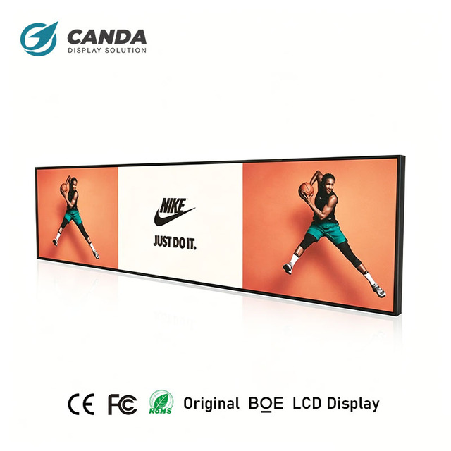 23.1 Inch Stretched bar LCD Display Panel Advertisement Display Stretched bar Lcd Display Screen