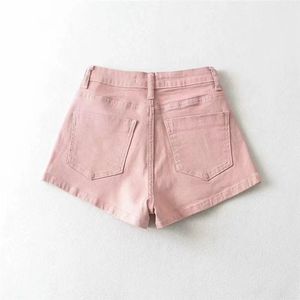 Shorts en <span class=keywords><strong>jean</strong></span> taille haute moulants et extensibles pour <span class=keywords><strong>femme</strong></span>, design tendance, effet push-up, coupe courte, été - Product Image 2