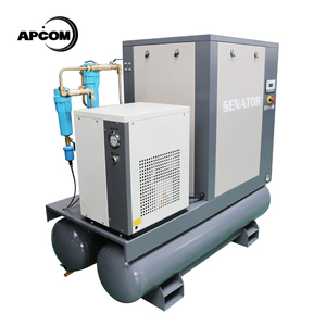 เครื่องอัดอากาศแบบสกรูโรตารี่ APCOM 7.5-22KW 8/12 บาร์ แบบอย่างติดตั้งถาวร ระบายความร้อนด้วยอากาศ ไม่ใช้น้ำมัน 380V - Product Image 2