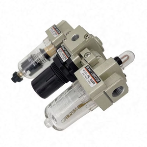 XMC AC2000-02D G1/4 50um 공압 공기 소스 처리 장치 조건 필터 조절기 윤활기 농장 자동 배수 - Product Image 1