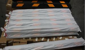 Tope de rueda reflectante amarillo de 550 mm para estacionamiento, de caucho y plástico, para estacionamientos, equipo esencial para estacionamientos - Product Image 5