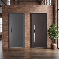 Porte en alliage d'acier de style fer forgé classique, facile à installer, avec panneaux décoratifs pour maison européenne