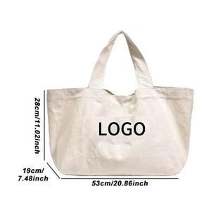 Fournisseur de sacs fourre-tout en coton uni, sac à bandoulière pour femmes recyclé, tissu de designer, sac fourre-tout pour épicerie résistant, sacs fourre-tout personnalisés, sacs de shopping - Product Image 4