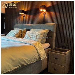 Aisladores de sonido de fácil instalación, decoración del hogar, pegatinas de pared de lujo, 3 lados, Natural chapa de madera, listones de madera, Panel de pared - Product Image 3