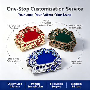 Aimant de réfrigérateur personnalisé en alliage de zinc, motif logo personnalisé, plusieurs couleurs d'émail, support de conception <span class=keywords><strong>gratuit</strong></span>, échantillon en 3-5 jours, OEM ODM - Product Image 2