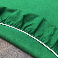 Nappe de table de poker en feutre vert à bord élastique pour jeux de cartes de puzzle de poker Convient aux tables rondes de 36 à 48 pouces