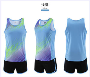 Uniforme da campo estiva personalizzata per donna e gioventù <span class=keywords><strong>felpa</strong></span> da atletica leggera <span class=keywords><strong>con</strong></span> emblema della squadra pantaloncini abbigliamento sportivo - Product Image 4