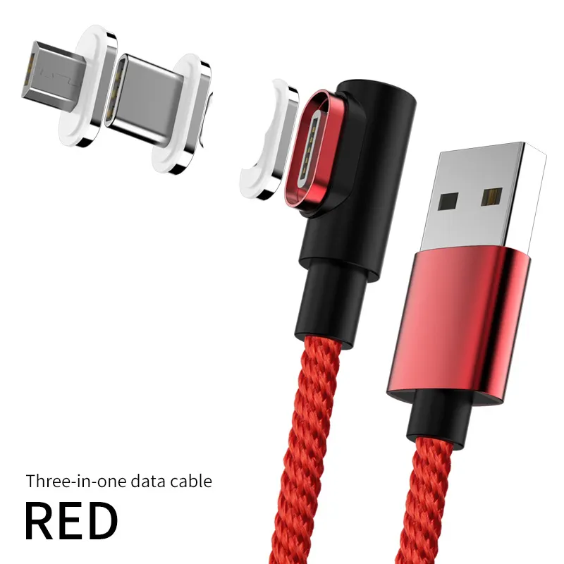 90 degree Magnetic Cable usb c Micro usb Type C Fast Charging Microusb Type-C Magnet Charger for xiaomi redmi note 9s usb-c