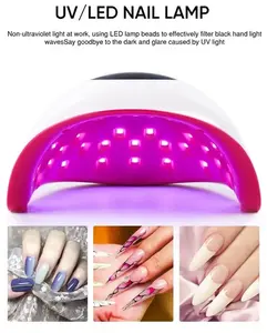 โคมไฟบำบัดเล็บเครื่องทำเล็บมือแบบเหนี่ยวนำไฟฟ้าอัจฉริยะ72W - Product Image 2