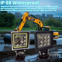 Lampe de travail LED robuste à 9 LED, éclairage tout-terrain haute puissance pour la construction, l'agriculture, les camions, les VTT, les SUV