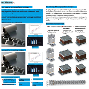 Attrezzatura per Produzione di <span class=keywords><strong>Idrogeno</strong></span> Verde tramite Elettrolisi dell'Acqua PEM, Sistema Elettrolizzatore PEM, <span class=keywords><strong>Idrogeno</strong></span> Industriale ad Alta Purezza - Product Image 3