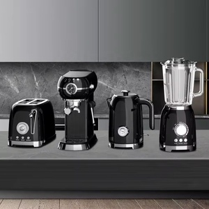 Eu Plug Retro <b>Toaster</b> Stainless Steel Coffee Machine Set Semi-automatic with Programmable Function for Household Use - Product Image 4