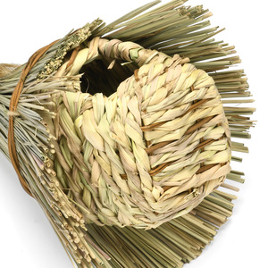 Wren Nest Fiber Bird Hideaway Sparrow House tessuto a mano piccole case per <span class=keywords><strong>uccelli</strong></span> appese colibrì Nesting Chickadee House per fringuello - Product Image 6