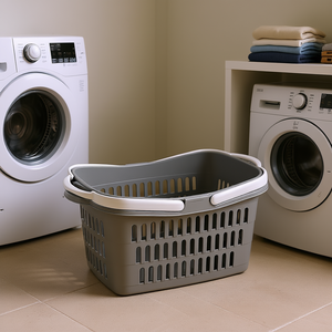 Cesta de Compras RIVAL 48x28.5x23.5cm Gris con 2 Asas, Cestas de Almacenamiento - Product Image 3