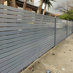 Poteaux de clôture en alliage d'aluminium 6x6 robustes et écologiques avec embouts plats décoratifs pour clôtures à lattes naturelles - Product Image 3