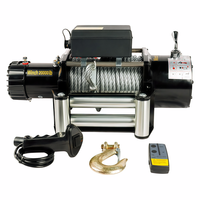 Treuil électrique sans fil longue portée avec protection contre les surcharges, certifié CE, DC 12V 24V, frein mécanique automatique, pour 4x4, 20000 Lbs