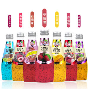 ขวดขนาด290มล. * 12ขวดบรรจุกล่องนำเข้าจากประเทศไทยเมล็ดโกโก้เชียน้ำผลไม้รสผลไม้ปราศจากไขมันกล้วยว่านหางจระเข้สับปะรด - Product Image 2