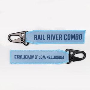 Venta caliente diseñador de moda Logo marca llaveros Sportsdigital vuelo tela tejida Jet Tags llavero - Product Image 3