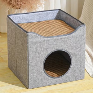 Haustier-Kühlmatte & Katzenbett Gewebtes Rechteckiges Design Atmungsaktive Abnehmbare & Waschbare Rattan-Matte für Katzenkäfig Ganzjährig Nutzbar - Product Image 3