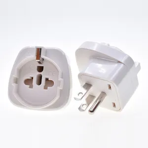 Germany To Usa Adapter Plug Travel Adapter Plug CE EU US Schuko To Type A Wall Socket 10A With Safety Door