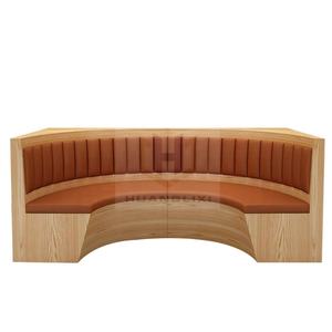 Tùy Chỉnh Bảng Và Ghế Hiện Đại Thương Mại Nhà Hàng Gian Hàng Chỗ Ngồi Thương Mại Sofa Cong Gian Hàng Chỗ Ngồi Đồ Nội Thất - Product Image 5