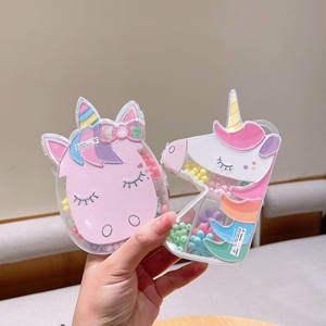 DIY çocuklar takı plastik boncuk kiti bilezik yapımı kiti Charm genç kız takısı sevimli plastik depolama ile Set - Product Image 3