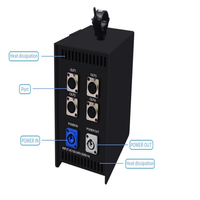 Controlador ARTNET DMX SPI para Iluminación de Escenario, 4 Puertos de Salida, Señal LED Programable y Alimentación Integrada, 110-220V