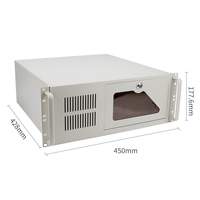 Serveur en rack 4U, ordinateur industriel avec processeur de bureau Intel I3 I5 I7, prise en charge de 6 disques durs de 3,5 pouces et de Win XP