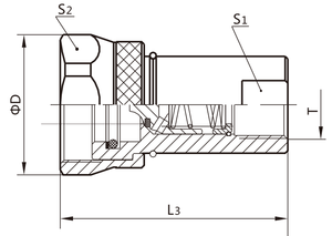 <span class=keywords><strong>Raccord</strong></span> rapide anti-fuite Naiwo 3/8" en acier inoxydable, connecteur mâle et femelle haute pression <span class=keywords><strong>à</strong></span> <span class=keywords><strong>visser</strong></span> NPT NWG5 - Product Image 4