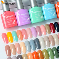 Venalisa uv led soak off 60 Couleurs Gel Vernis À Ongles OEM Marque Privée Votre Marque Français Ongles Émail Gel Vernis À Ongles Laque