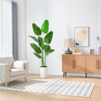 Plante artificielle de bananier en plastique pour la décoration de la maison Arbre artificiel Faux bonsaï