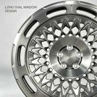 Jantes forgées 6061 T6 en maille nid d'abeille rétro argent brossé à large rebord extérieur 18 19 20 pouces 5x112 5x120 pour BMW E90 Benz W211 VW Golf