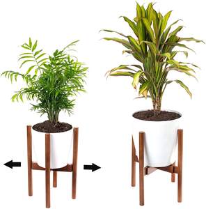 Soporte Ajustable para Plantas <span class=keywords><strong>de</strong></span> <span class=keywords><strong>Madera</strong></span> <span class=keywords><strong>de</strong></span> Acacia para Interiores, Decoración <span class=keywords><strong>de</strong></span> Hogar <span class=keywords><strong>de</strong></span> Mediados <span class=keywords><strong>de</strong></span> Siglo, Macetero <span class=keywords><strong>de</strong></span> <span class=keywords><strong>Madera</strong></span>, Soporte para Macetas - Product Image 5