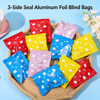 Sac en film d'aluminium scellé sur 3 côtés avec motif d'ours mignon, pochette thermoscellée pour accessoires de jouets