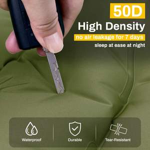 Colchoneta Doble para Dormir de 6 Pulgadas, <span class=keywords><strong>Ultra</strong></span> Gruesa, Inflable Automática, con Bomba de Pie Integrada, Ultraligera, Compacta, de Alta Calidad - Product Image 4