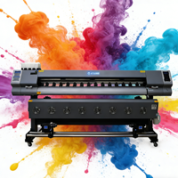 Nueva Impresora Digital Automática de Solvente Ecológico de 1.8m con Cabezal de Impresión I3200/DX5, Plotter A1 para Impresión de Vinilo, Pancartas Flexibles, Pósters y Rotulación de Vehículos