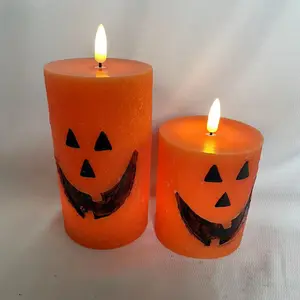 Halloween Ghost Scheinwerfer LED Flamess Kerze Heißer Verkauf