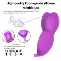 Schmetterlingsförmiger Slip-Vibrator APP-Fernbedienung Diskreter Tragbarer Klitoris-Stimulator Geräuschlos Wasserdicht Liebes-Ei für den Außenbereich