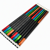 Queue de billard 9 boules en deux parties, en bois de bouleau massif, 145 cm, avec poignée enveloppante, pour billard chinois 8, vente en gros, export