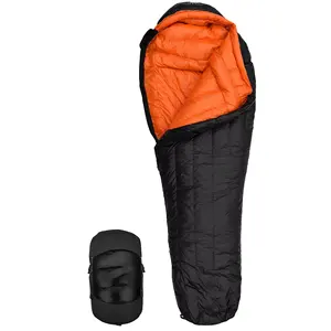 寒冷天气木乃伊徒步旅行和背包睡袋-鹅绒800 FP 4季成人睡袋