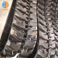 Venta de fábrica, excavadora sobre orugas, pista de goma 400*72,5*76W para Hyundai, R60CR-9